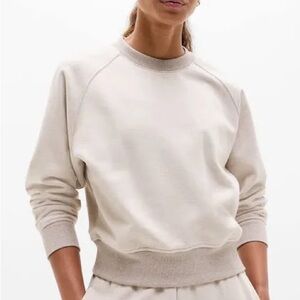 Athleta Forever Fleece Dolman Crop Sweatshirt